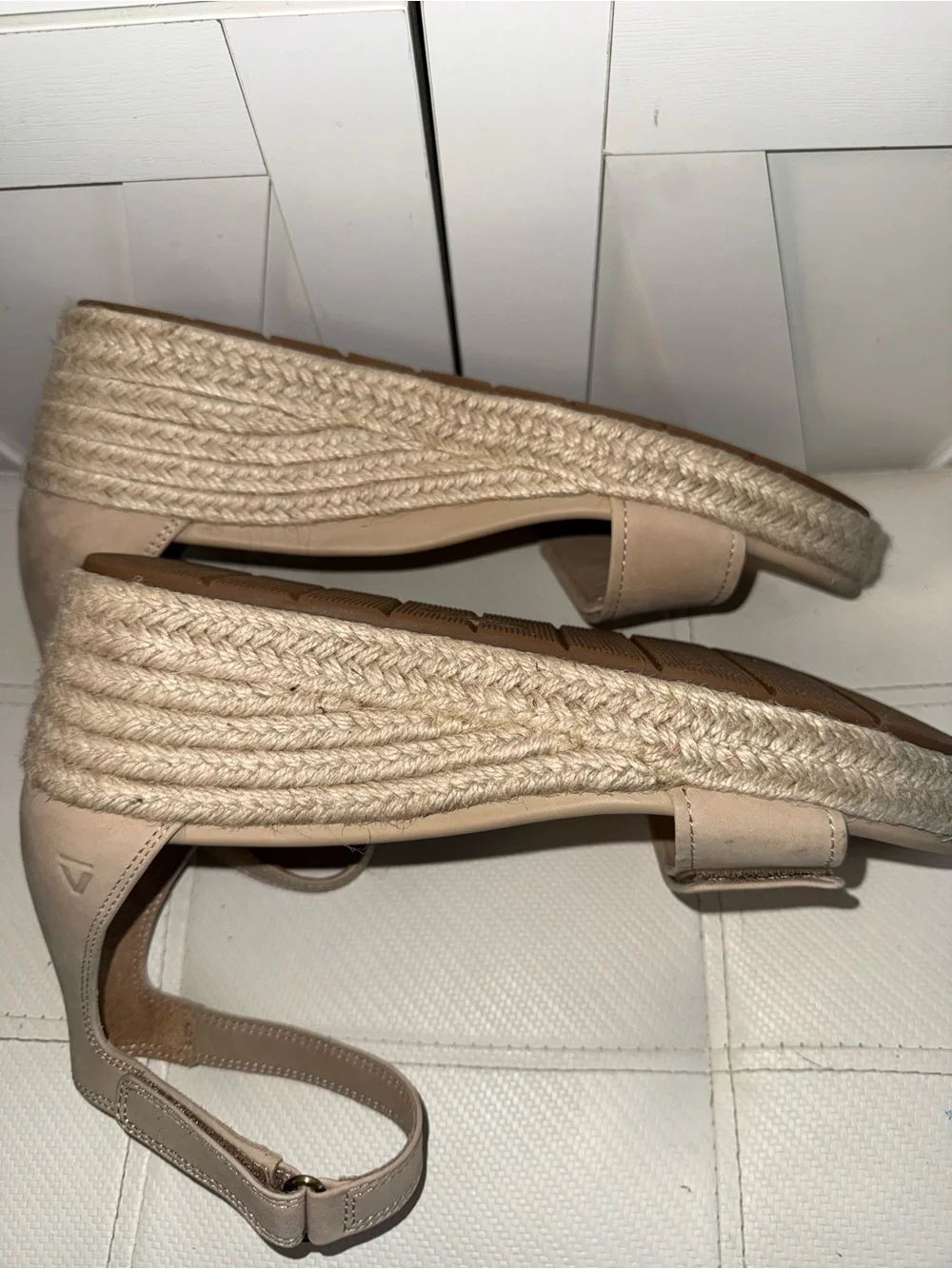 Women's Ankle Strap Espadrille Wedge Sandals - Nude ABEO Riviera Ankle Sandal
